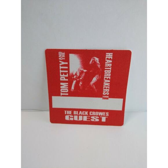 Tom Petty And The Heartbreakers Backstage Pass Original Black Crowes 2005 Red - Picture 2 of 2